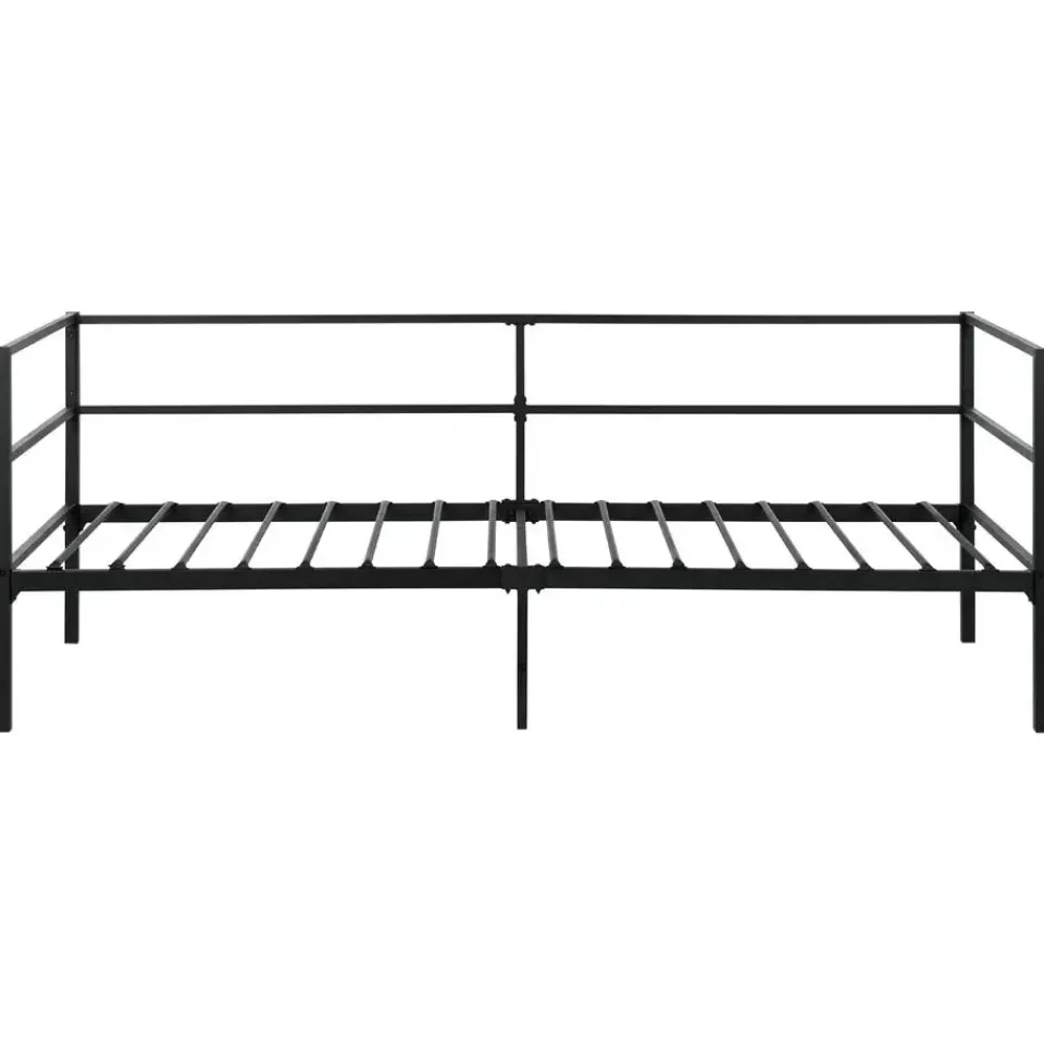 Beliani BATTUT - Eenpersoonsbed - Zwart - 90 x 200 cm - Metaal Outlet