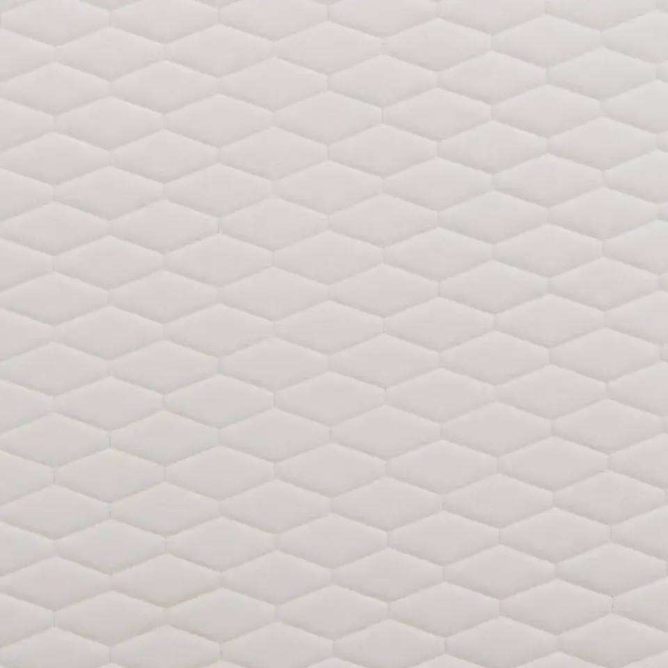 Beliani BAYONNE - Tweepersoonsbed - Wit - 140 x 200 cm - Fluweel New