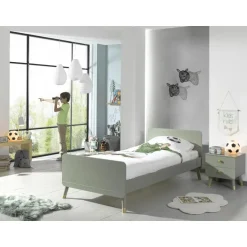Vipack Bed Billy 90x200 - olijfgroen