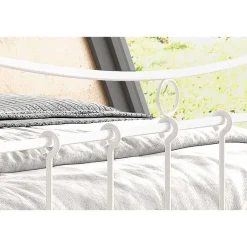 Rousseau Bed Liza 140x200 met lattenbodem - wit Clearance