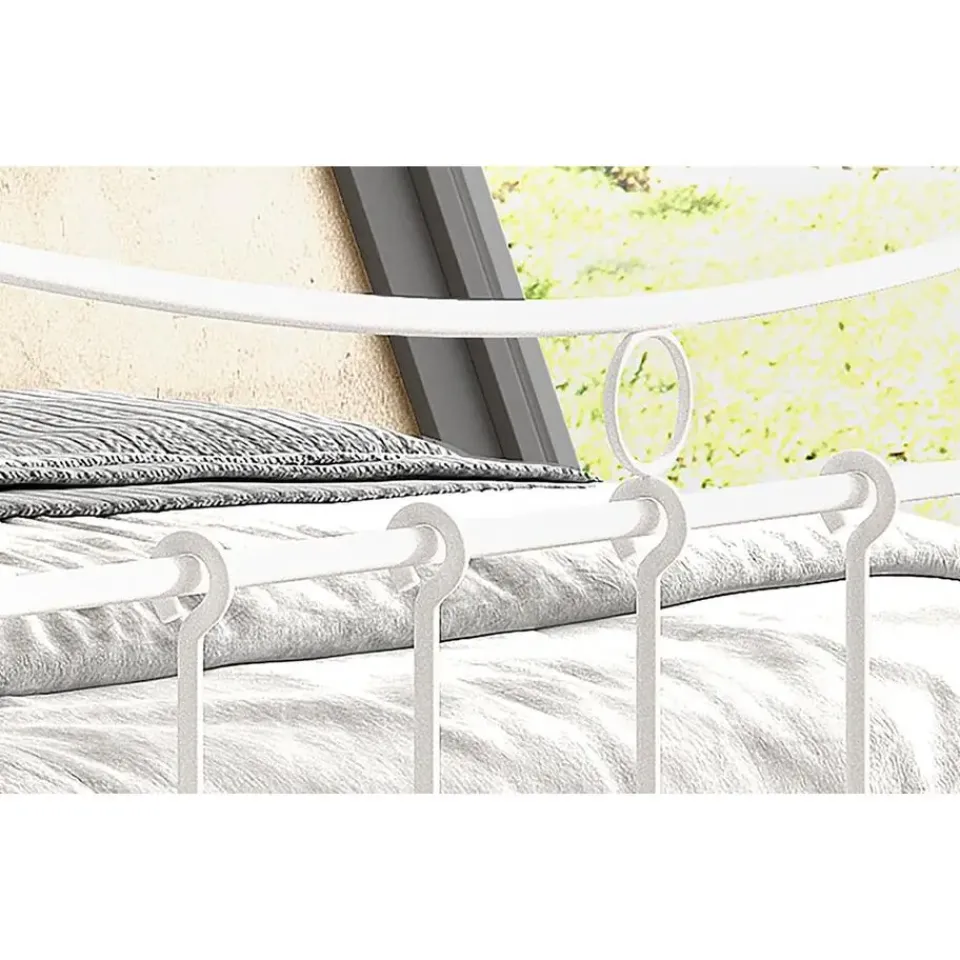 Rousseau Bed Liza 140x200 met lattenbodem - wit Clearance