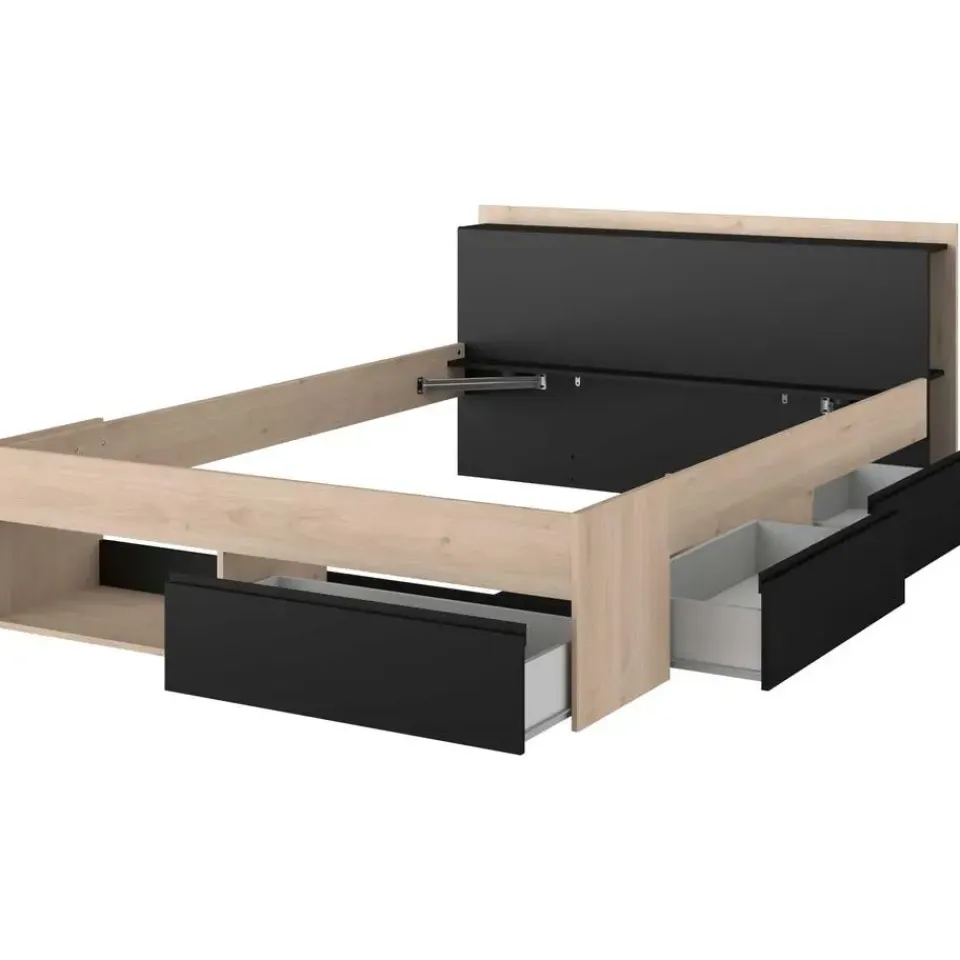 Parisot Bed Most 160x200cm - eik/zwart Sale
