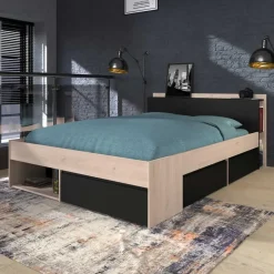 Parisot Bed Most 160x200cm - eik/zwart Sale