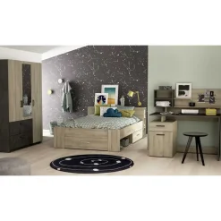 CBA Bed Polly 160 x 200 cm-Kronberg eik Clearance