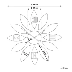 Beliani BEINWIL - Wandklok - Bruin - IJzer New
