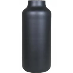 Bela Arte Bloemenvaas Milan - mat zwart - D15 x H35 cm - melkbus vaas New