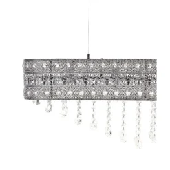 Beliani BELELLE - Kroonluchter - Zilver - Ijzer Sale