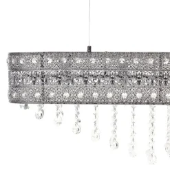 Beliani BELELLE - Kroonluchter - Zilver - Ijzer Sale