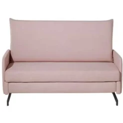 Beliani BELFAST - Slaapbank - Roze - Polyester Clearance