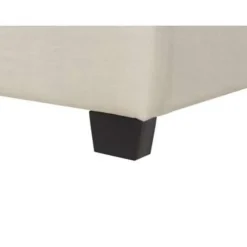 Beliani BELFORT - Tweepersoonsbed - Beige - 140 x 200 cm - Polyester Clearance