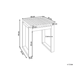 Beliani BELLANO - Bijzettafel - Lichthout - Acaciahout Outlet