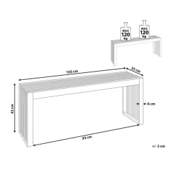 Beliani BELLANO - Tuinbank - Lichthout - Acaciahout Outlet