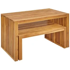 Beliani BELLANO - Tuinset 4-zits - Lichthout - Acaciahout Best