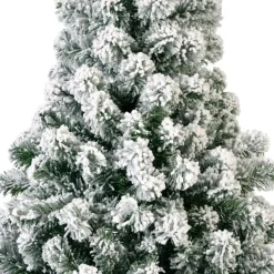 Bellatio Decorations Imperial Pine kerstboom - besneeuwd - H150 cm - D97 cm Sale
