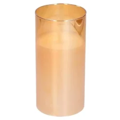 PEHA Bellatio decorations Kaars - LED - goudkleurig - 15 cm Sale