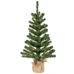 Bellatio Decorations Kunst kerstboom - H75 cm - met verlichting Best