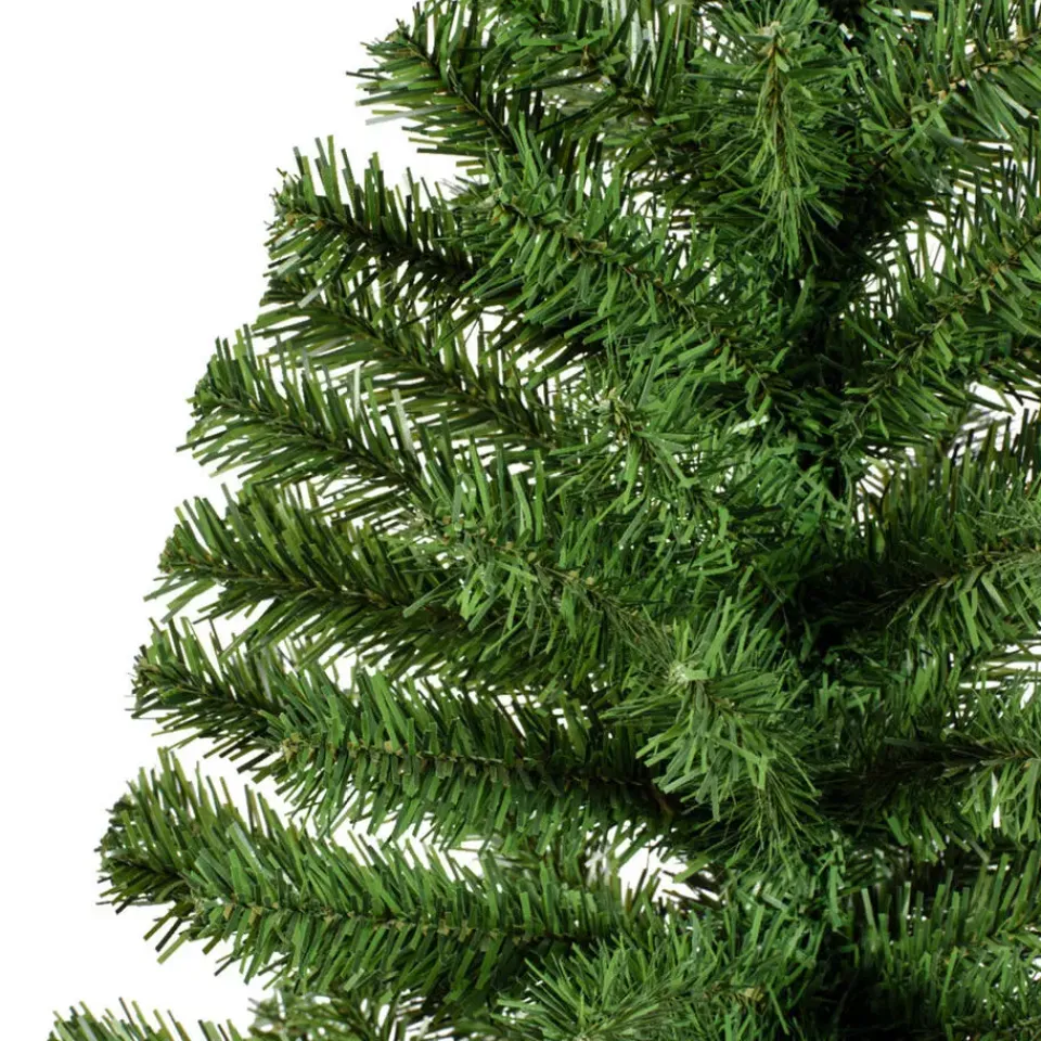 Bellatio Decorations Kunst kerstboom - groen - H90 cm - jute zak Hot