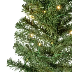 Bellatio Decorations kunst kerstboom - H60 cm - met verlichting