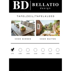 Bellatio Design Tafelzeil - wit - 140 x 175 cm Hot