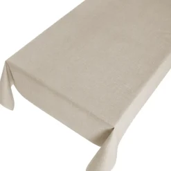 Bellatio Design Tafelzeil - taupe - linnen look - 140 x 175 cm Hot