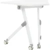 Leen Bakker BENDI - Bureau inklapbaar - Wit - 90 x 64 cm - Metaal Outlet
