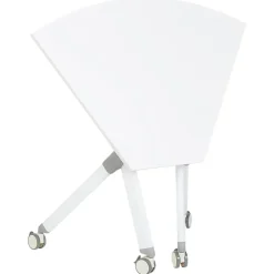 Leen Bakker BENDI - Bureau inklapbaar - Wit - 90 x 64 cm - Metaal Outlet