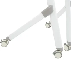 Leen Bakker BENDI - Bureau inklapbaar - Wit - 90 x 64 cm - Metaal Outlet