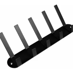 Benson Kapstok - zwart - metaal - 5 haken - wandkapstok - 30 cm Discount