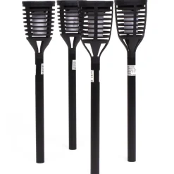 Benson Tuinfakkels - 4x stuks - solar - vlameffect - 41 cm New