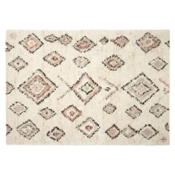 Interieur05 Berber Vloerkleed Hoogpolig Wit- Ikat - - 160 x 230 cm Clearance