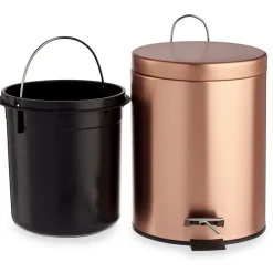 Berilo Pedaalemmer - koperkleurig - 12 l - 40 cm - metaal Discount