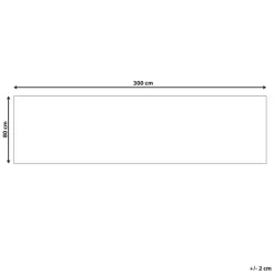 Beliani BESLER - Loper - Multicolor - 80 x 300 cm - Katoen Outlet