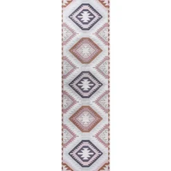 Beliani BESLER - Loper - Multicolor - 80 x 300 cm - Katoen Outlet