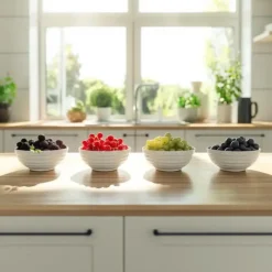 Plant in a Box Bessenplanten - Set van 4 - Rubus Rubrum Uva Fructosus - Hoogte 25-40cm - ⌀9cm New