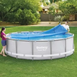 Bestway - Solarzwembadhoes - Blauw - Polyetheen - 427 cm Clearance