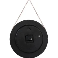 Beliani BEZAS - Wandklok - Zwart - Synthetisch materiaal Online