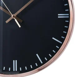 Beliani BEZAS - Wandklok - Zwart - Synthetisch materiaal Online
