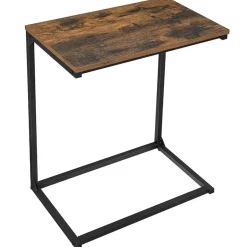 Merkloos Bijzettafel - industriële look - 55x66x35 cm - vintage bruin