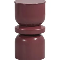 Leen Bakker Bijzettafel Barcelona - paars - 55xØ31 cm Clearance