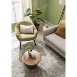 Leen Bakker Bijzettafel Donna - naturel - Ø50x33 cm Clearance