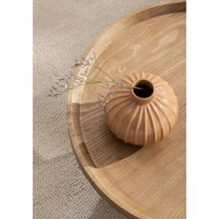 Leen Bakker Bijzettafel Donna - naturel - Ø50x33 cm Clearance