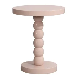 Leen Bakker Bijzettafel Iris - oudroze - 50xØ40 cm Clearance