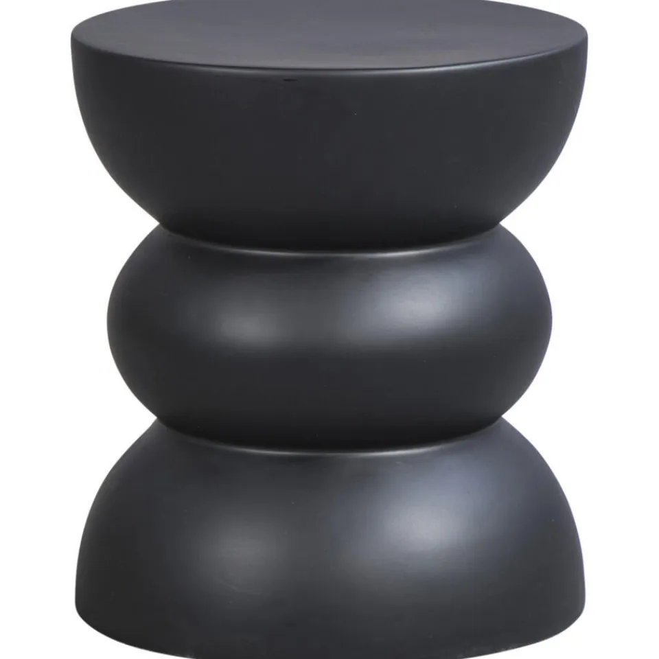 Leen Bakker Bijzettafel Lugo - zwart - 44xØ38 cm Online