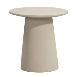 Leen Bakker Bijzettafel Thibaut - beige - Ø45x45 cm New