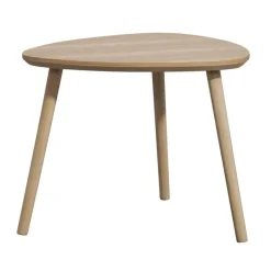 Leen Bakker Bijzettafel Triangel - naturel - 55x55x44,5 cm Outlet