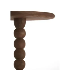 Light & Living Bijzettafel Veglio - Donkerbruin - Ø35cm Best