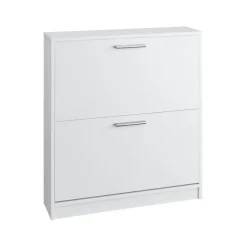 Loft24 Bill - Schoenenkast met 2 kleppen in wit Online