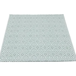 Leen Bakker Binnen/buitenvloerkleed Diamond - groen - 90x150 cm Clearance