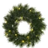 Black Box Trees Glendon Kerstkrans met LED Verlichting - Ø60cm - Groen Discount