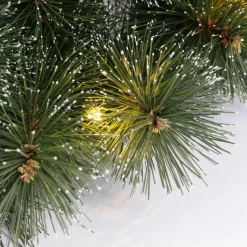 Black Box Trees Glendon Kerstkrans met LED Verlichting - Ø60cm - Groen Discount